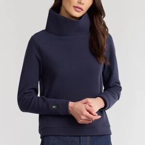 Brand new with tags Dudley Stephens vello fleece park slope navy pullover, small